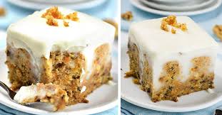 Pour batter into 2 round pans, 8 or 9 x 1 1/2 inch (do not use pans with. Carrot Cake Poke Cake Easy Easter Dessert Recipe With Cream Cheese