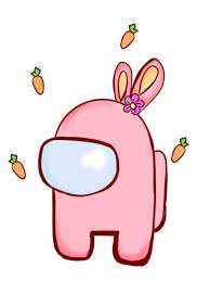 Vẽ among us: thỏ cute màu hường nhạt xíu gấu cute màu nâu nhạt xíu mặc bộ  đồ khủng long màu xanh nhạt xíu nốt