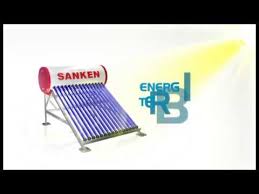 Solar powered electric hot water heater controller immersion tube bathroom home. Sanken Solar Water Heater Pemanas Air Sanken Youtube