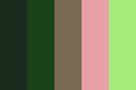 Green, lilac, orange, pink, sage. Green And Pink Color Palette