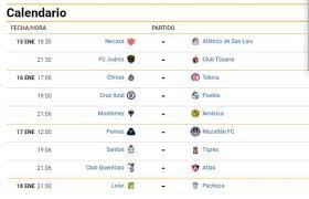 Participan automáticamente por el título de campeón de la liga mx en los torneos apertura 2021 y clausura 2022, los doce primeros clubes de la tabla general de. Fechas Y Horarios De La Jornada 2 Del Guard1anes 2021 De Liga Mx Mediotiempo