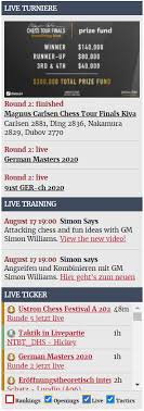 I was using ableton live, but searching a more dedicated and tailored solution for live shows with my two live bands. Live Ticker Wo Ist Was Los Chessbase