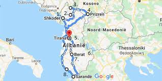 Terug naar de kaart van europa. Ikreis Route Albanie Veelzijdig Albanie In Twee Weken
