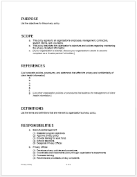 The privacy policy url is mandatory if: Sample Privacy Policy My Word Templates