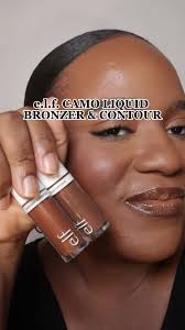@e.l.f. Cosmetics Camo Liquid Bronzer & Contour shades: 8 deep & 9  deep/rich #elfcosmetics #newmakeup #bronzer #contour #affordablemakeup  #beauty #brownskin #deep #rich #blackgirl #drugstore