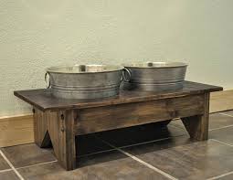 Rustic Dog Bowl Stand Rustic Pet Decor Dog Bowls Galvanized Rustic Pet Decor Dog Bowl Stand Dog Bowls