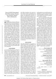 Pdf Case Of Nod2 Associated Autoinflammatory Disease Successfully Treated With Sulfasalazine