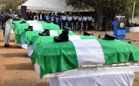 The remains of chief of army staff lieutenant general ibrahim attahiru and ten other military officers that died on friday's plane crash has arrived the presidential wing of the nnamdi azikiwe. Victims Of Air Force Helicopter Crash Buried In Abuja Premium Times Nigeria