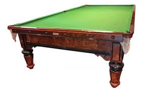 Ranging from the bar box 7 foot table to the giant 9 foot table where many struggle to adapt to the size. M1018 Full Size Snooker Table With Hexagonal Legs
