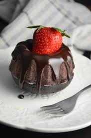For the recipe i took one cherry chip cake mix and followed the directions on the box (eggs, water, oil). Mini Chocolate Bundt Cake For Two