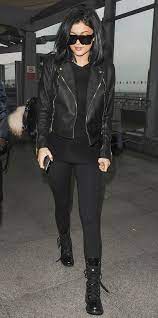 All Black Kortenstein Black Combat Boots Outfit Outfits With Leggings Leather Jacket Outfits