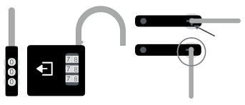 Set your own lock combination: How To Set The Three Or Four Digit Locks Breakout Edu
