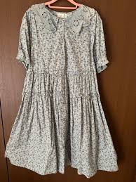 My closet マイクローゼット　ブルーグレー　花柄ワンピース　7月いっぱいの出品