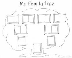 Simple Family Chart To Color Family Tree Diagram Tree