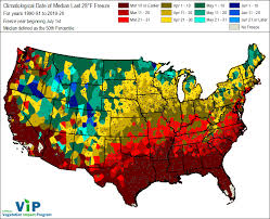 Frost and Freeze Information for Lexington, Kentucky