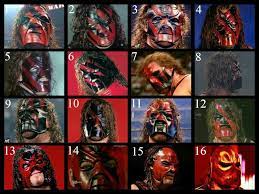 Add to favorites wwf wwe the undertaker halloween mask wrestler wrestling wcw birth day party decor plastasticmasks 5 out of 5 stars (28) $ 14.99. All Of Kane S Masks Kane Wwe Wwe Tna Kane Wwf
