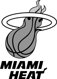 The miami heat are an american professional basketball team based in miami. Download Hd Black And White Download Miami Heat Logo Png Transparent Miami Heat Transparent Png Image Nicepng Com