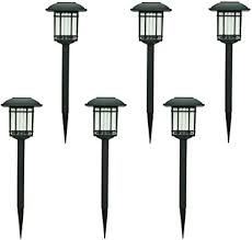 Hampton Bay Solar Black Outdoor Integrated Led 3000k 6 Lumens Landscape Pathway Light 6 Pack Amazon Com Home Improvement