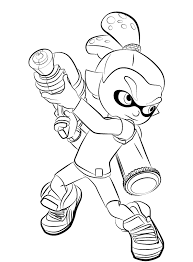 You can now print this beautiful splatoon inkling boy coloring page or color online for free. Splatoon Coloring Pages Coloring Home