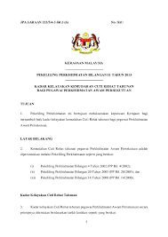 Pekeliling perkhidmatan bilangan 11 tahun 2016 kemudahan cuti kuarantin. Pdf Spi Bil 11 2015 Kadar Kelayakan Kemudahan Cuti Rehat Tahunan Bagi Pegawai Perkhidmatan Awam Persekutuan Pdf Uhisyam Sriib Academia Edu