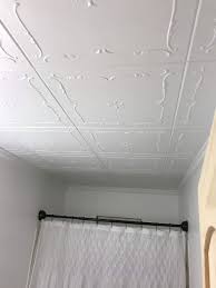 To stick the ceiling tiles on an uneven ceiling, you need to consider the following points: Decorative Ceiling Tiles Inc A La Maison Ceilings R05 Spring Buds Foam Glue Up Ceiling Tile 21 6 Sq Ft Case Pack Of 8 Plain White