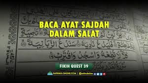 I) cara sujud sajdah ketika dalam solat : Fikih Quest 39 Baca Ayat Sajdah Dalam Salat Safinah Online