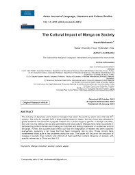 PDF) The Cultural Impact of Manga on Society