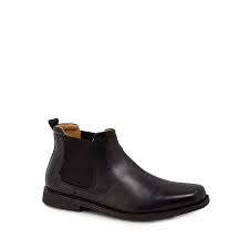 Traditional chelsea boots with smooth 100% calf leather. Henley Comfort Black Leather Chelsea Boots Debenhams