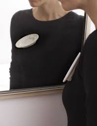 Gesine Hackenberg Brooch Marble Plate 2019 Carved Marble Oxidized Silver Steel 12 1 X 5 2 X 1 7 Cm O Jewelry Art Jewellery Exhibition Artistic Jewelry