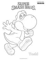 Includes images of baby animals, flowers, rain showers, and more. Yoshi Super Smash Brothers Coloring Page Super Fun Coloring