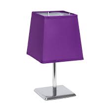 The lamp gives a soft mood light while creating a magical atmosphere and adding a romantic feel to any room. Simple Designs 9 7 Inch Purple Table Lamp The Home Depot Canada