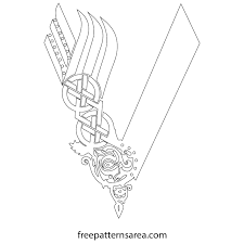 Vikings Serie Logo Symbol Vector Freepatternsarea Shoulder Armor Tattoo Viking Symbols Viking Logo