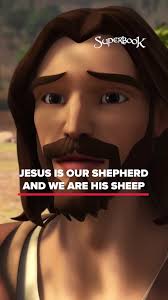 Picture of Jesus Running After Small Sheep