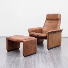For Sale Midcentury Vintage Leather Ds50 Lounge Chair With Foot Stool By De Sede 1970s Lounge Chair Chair Leather Lounge Chair