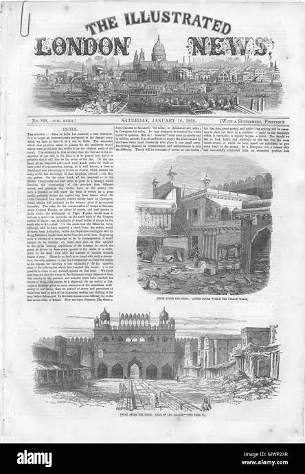 English: Views from the ILLUSTRATED LONDON NEWS and The Graphic (some with later hand coloring, all from ebay auctions): 'Loodhianah on the Sutlej'*, 1846 'Sikh Soldiers'*, 1846 'The British Museum'*, 1851 '