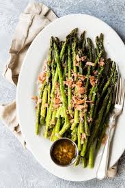Roasted Asparagus With Bacon And Shallots Foodness Gracious Recipe Asparagus Recipes Roasted Roasted Asparagus Asparagus Bacon
