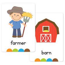 On The Farm Flash Cards Printable Art Activities Flashcards Printable Flash Cards