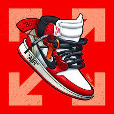 Cartoon air force 1 custom! Off White X Air Jordan Art Collection Which Pair Would You Buy Unc Blue Chicago Red Or Off Whit Sneakers Wallpaper Jordan Shoes Wallpaper Shoes Wallpaper