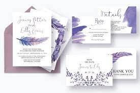 Mythical Feathers Wedding Suite Diy Wedding Invitations Templates Wedding Invitations Diy Wedding Invitations
