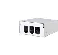 Metz Connect 130861-0302-E. Modul surface mount housing 3 port pure white,  unequipped