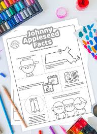 If your child loves interacting. 10 Fun Facts About Johnny Appleseed With Printout Coloring Page For Kids Kids Activities Blog