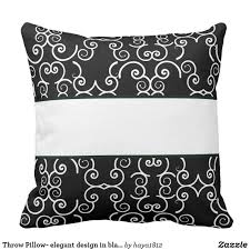 Black And White Decorative Pillows Throw Pillow Elegant Design In Black White Throw Pillow Elegant Pillow Pillows Throw Pillows