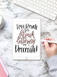This is a fairly simple tutorial that even. Free Procreate Brush For Brush Lettering By Amanda Kay