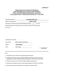 Download pekeliling perkhidmatan bil7 2003 mengumpul cuti rehat. Pengesahan Cuti