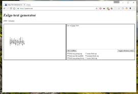 Including, glitch shapes, different character sets, and fancy fonts. Zalgo Text Generator Direkt Online Nutzen Chip