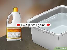 Add 4 gallons (15 l) to the sink, bathtub, or other container. 3 Ways To Get Dye Out Of Clothes Wikihow