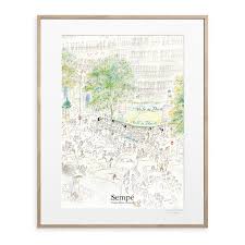 Download full quality poster of café de flore. Sempe Poster Chat Paris