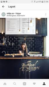 Navy And Gold Back Bar Backsplash Restaurant Design Coffee Shop Design Cafe Interior Design