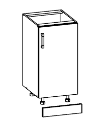 Nobilia unterschrank mit einer verstifteten tür und einem einlegeboden. Kuchenschrank Fld 40 82 Unterschrank Kuchenkollektion Modern Family Line Classic Family Line Fiwodo De Ihr Mobel Onlineshop Modern Family Line