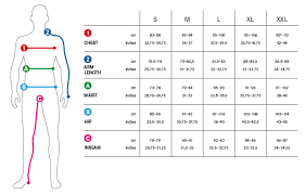 36 Efficient Jacket Size Chart For Men